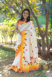 Ranga Parna Saree - Yellow