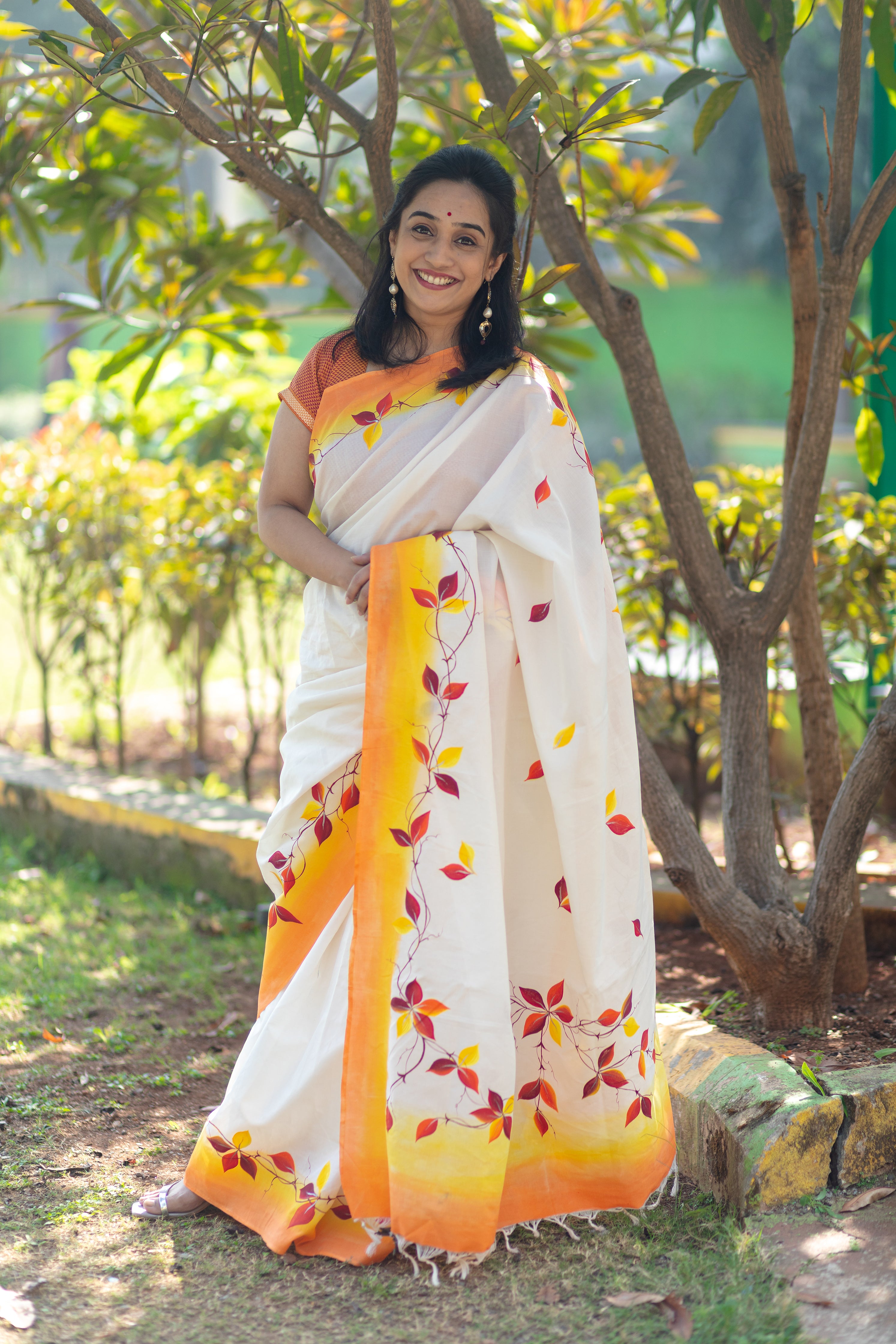 Ranga Parna Saree - Yellow