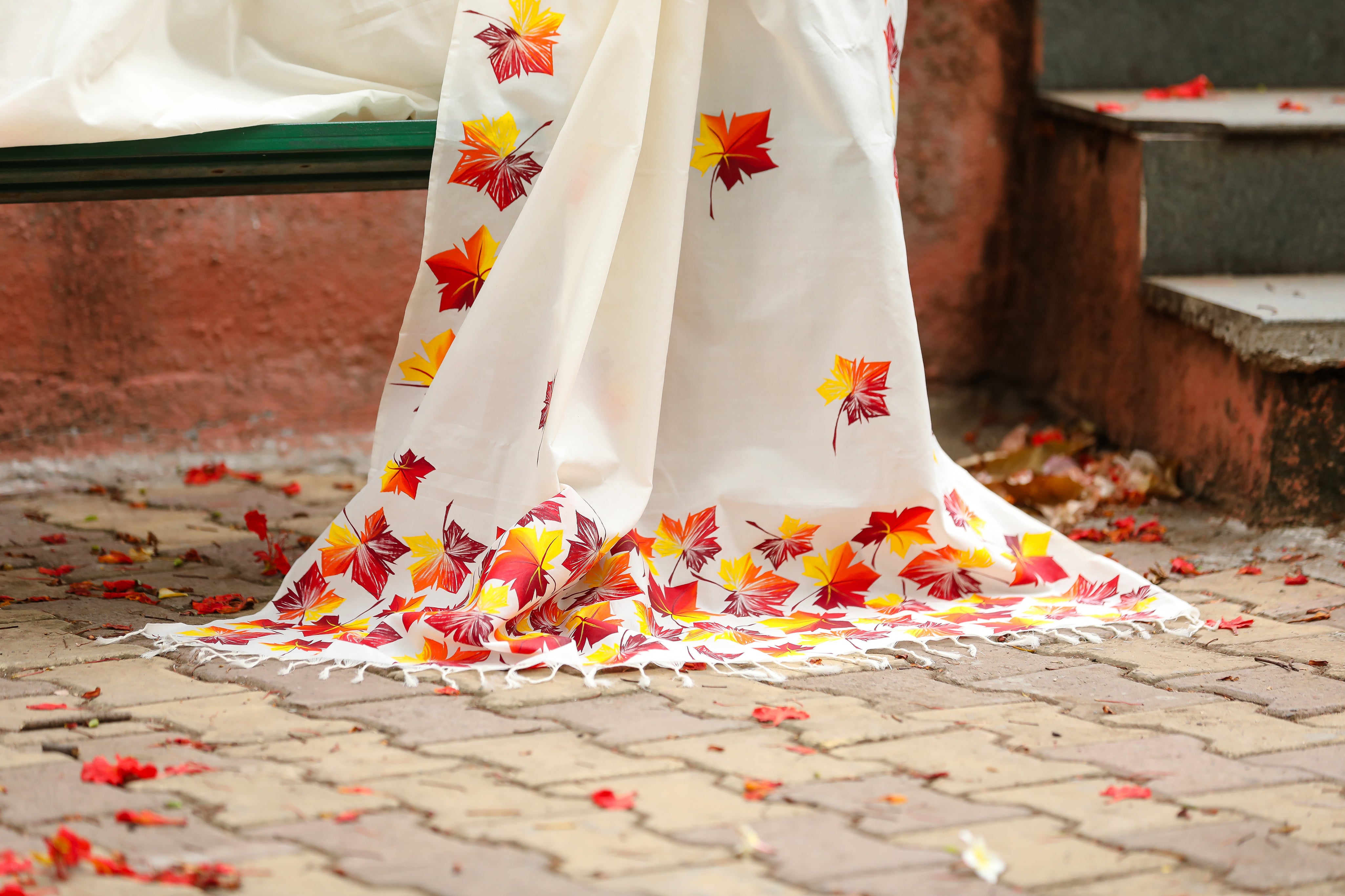 Maple saree - Off White