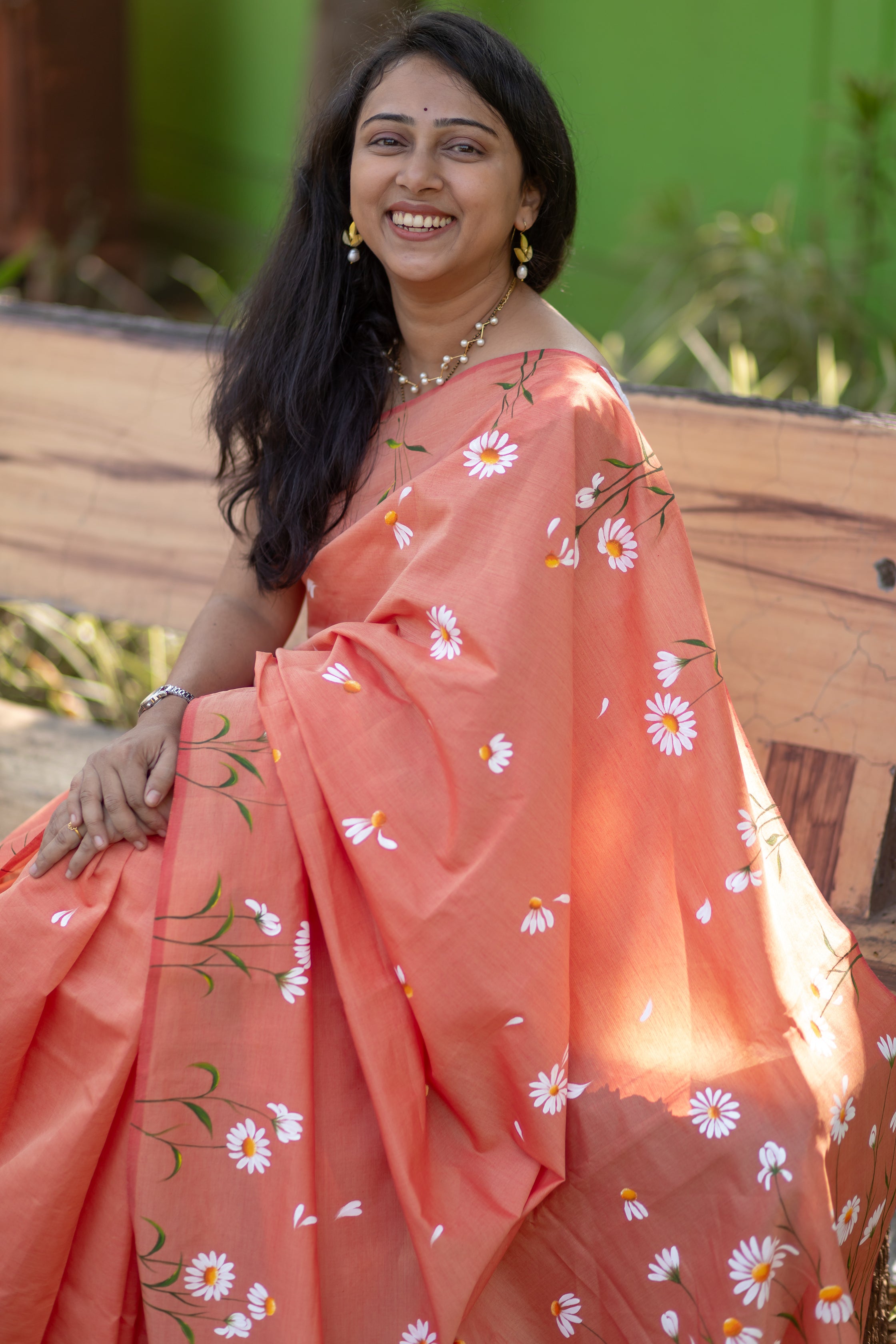 Daisy Saree - Peach