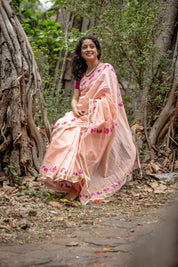 Bougainvellia Saree - Light Peach