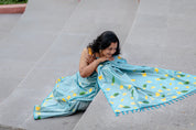 Sonchafa Saree Sky Blue