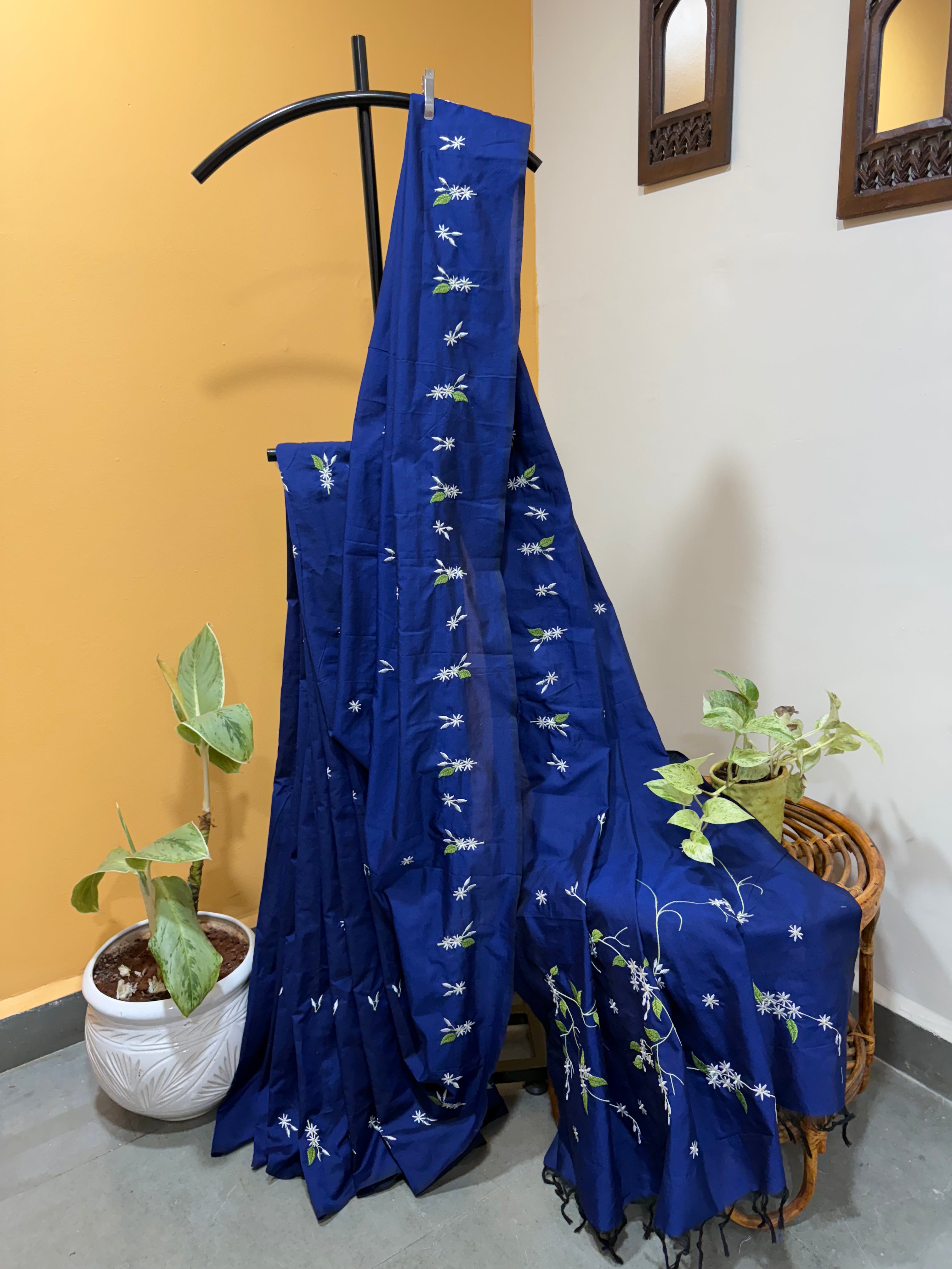 Jui Saree - Navy Blue