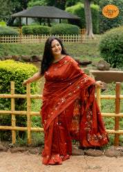 Sayali Saree - Rust