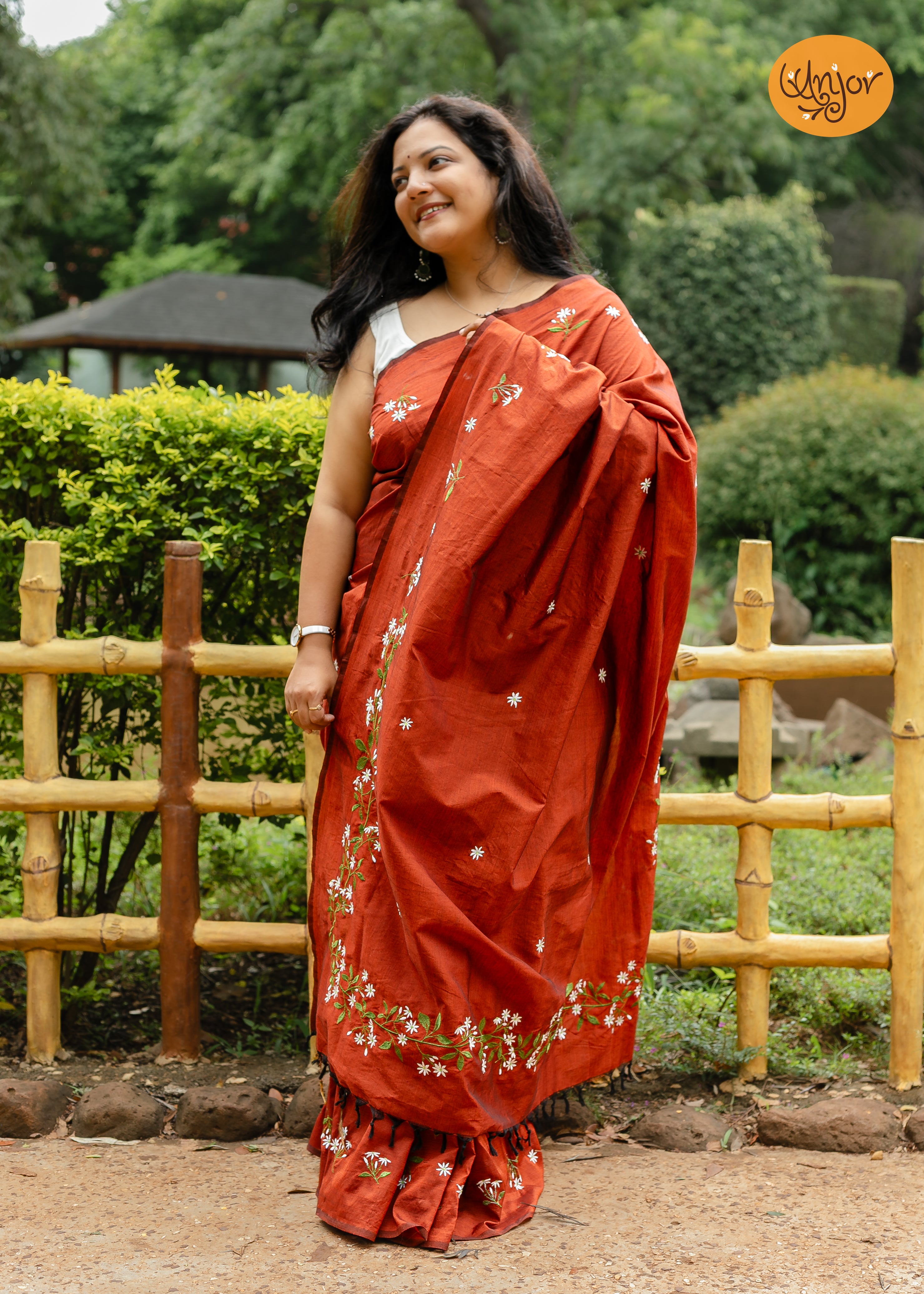 Sayali Saree - Rust