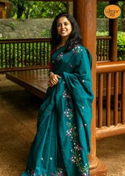 Madhumalati Saree - Rama Green