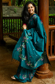 Madhumalati Saree - Rama Green