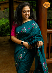 Madhumalati Saree - Rama Green