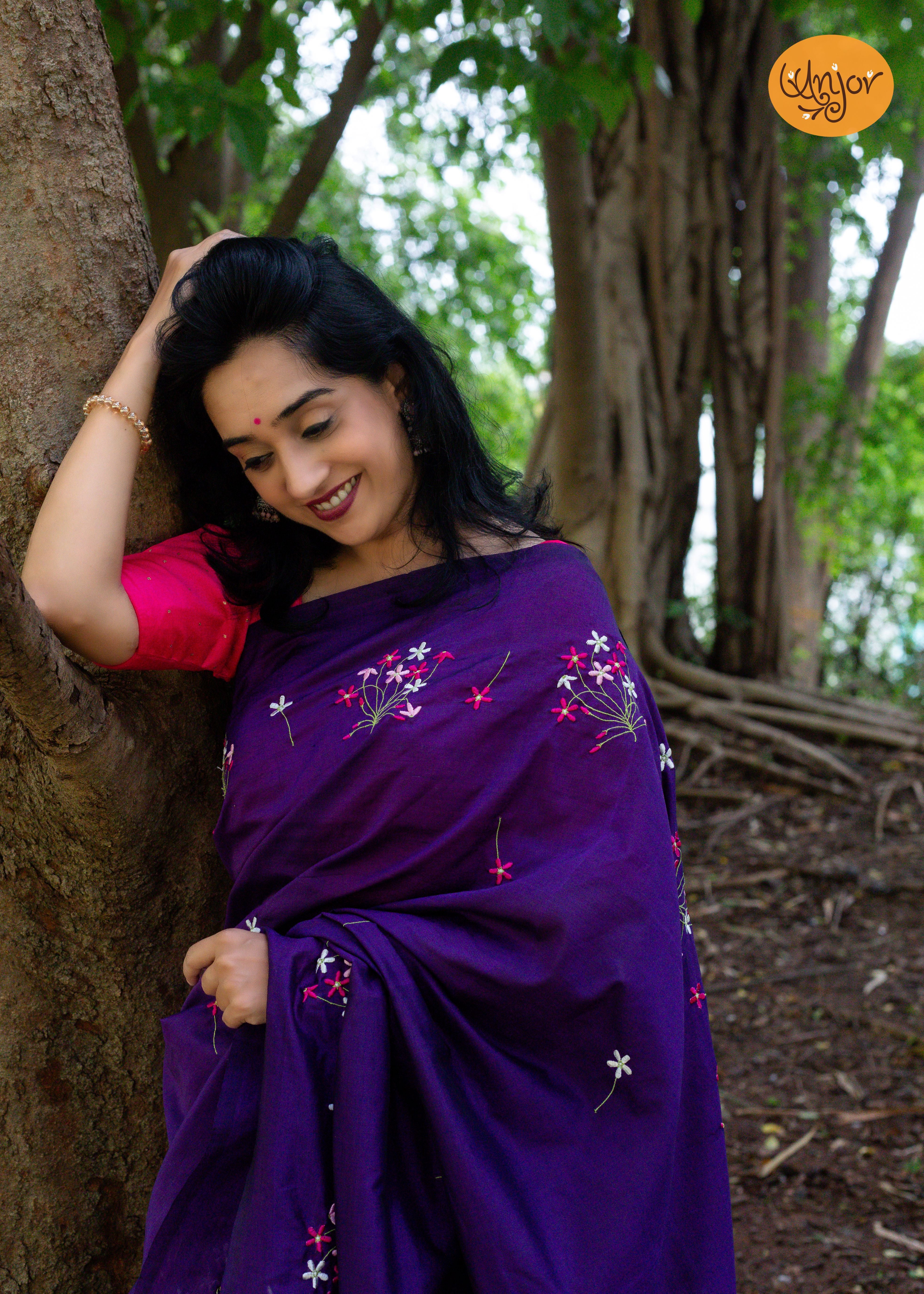 Madhumalati Saree - Purple