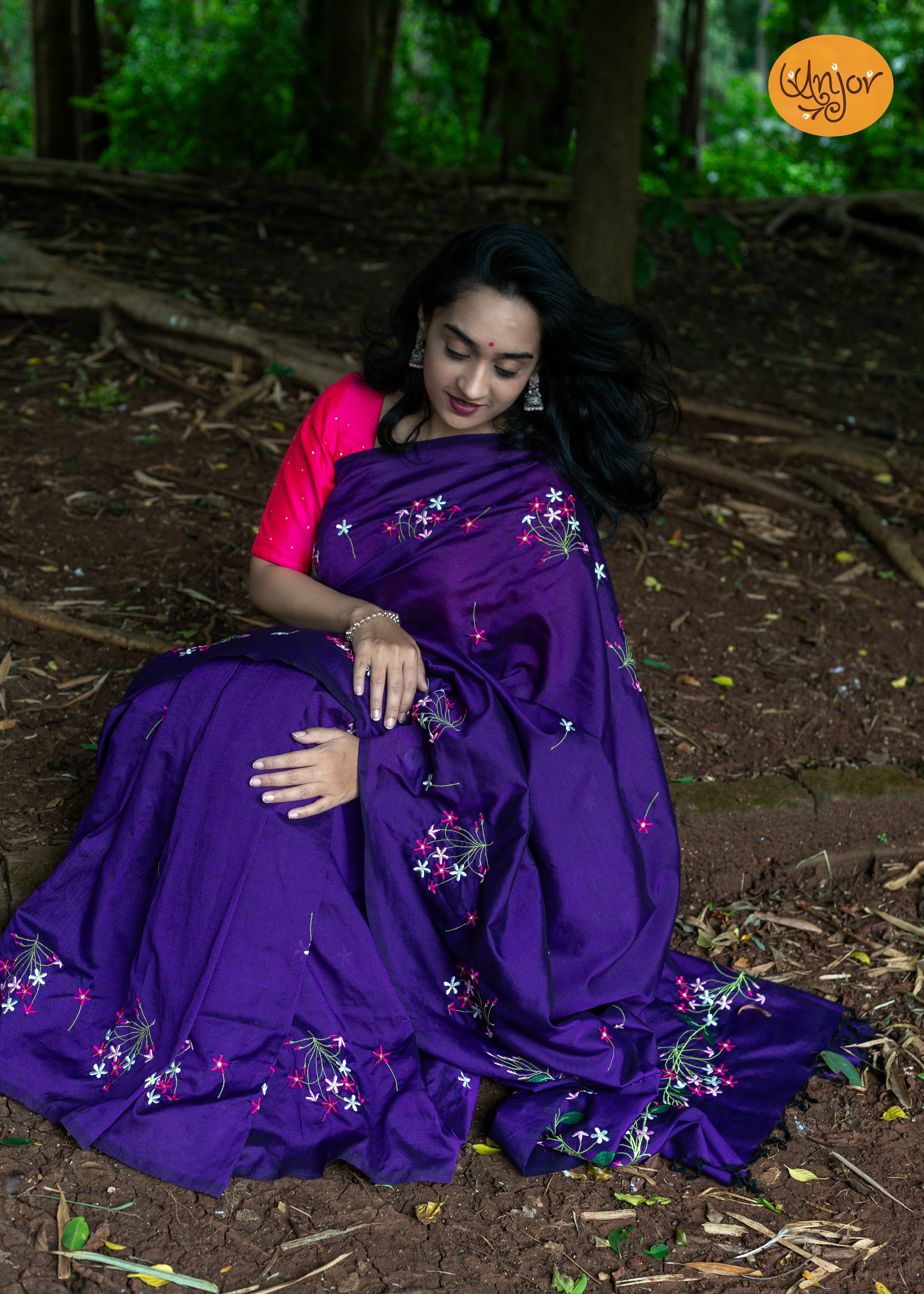 Madhumalati Saree - Purple