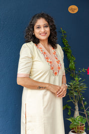 Bahar Kurti - Light Yellow