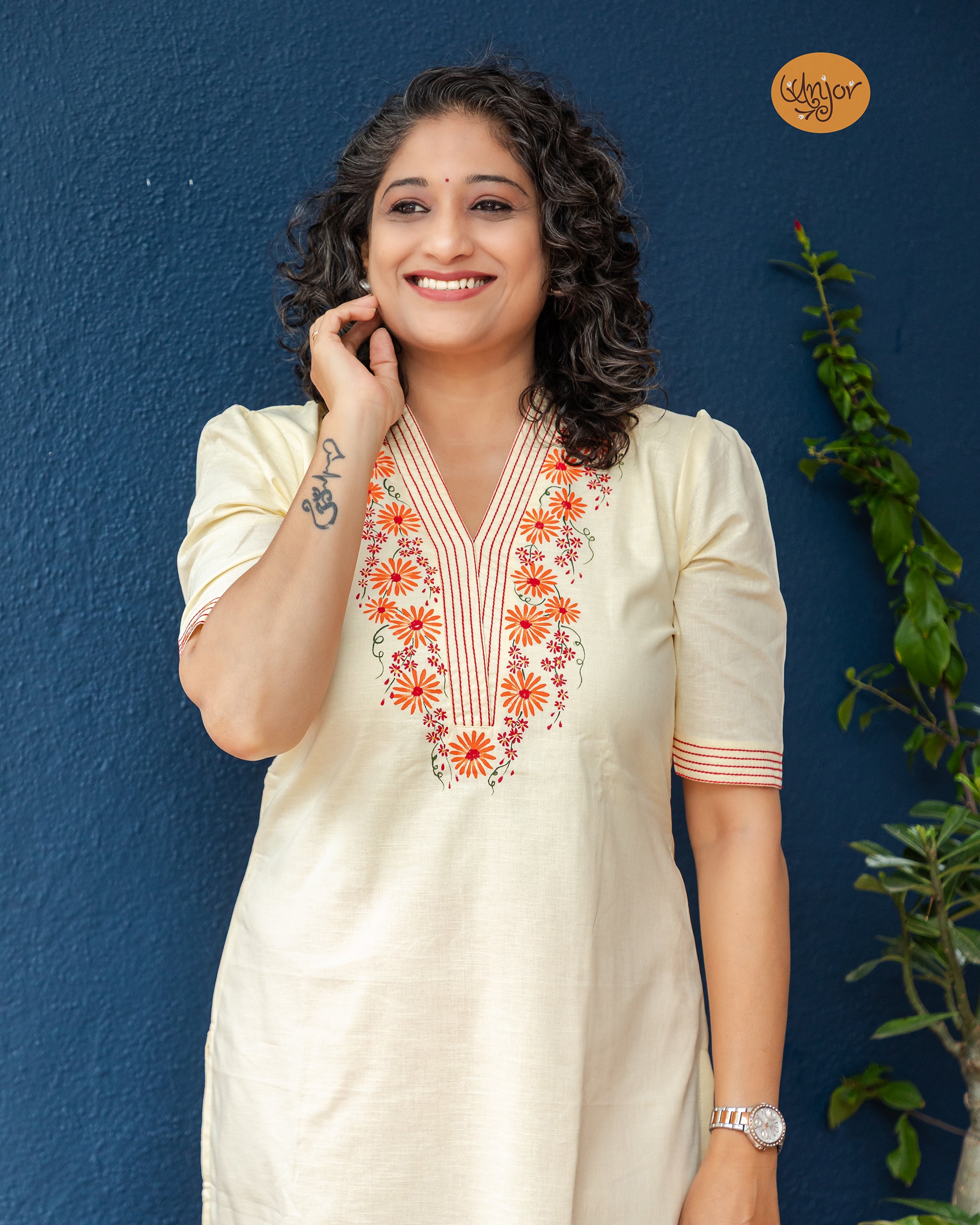 Bahar Kurti - Light Yellow