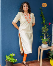 Bahar Kurti - Light Yellow