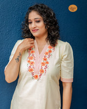 Bahar Kurti - Light Yellow