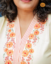 Bahar Kurti - Light Yellow