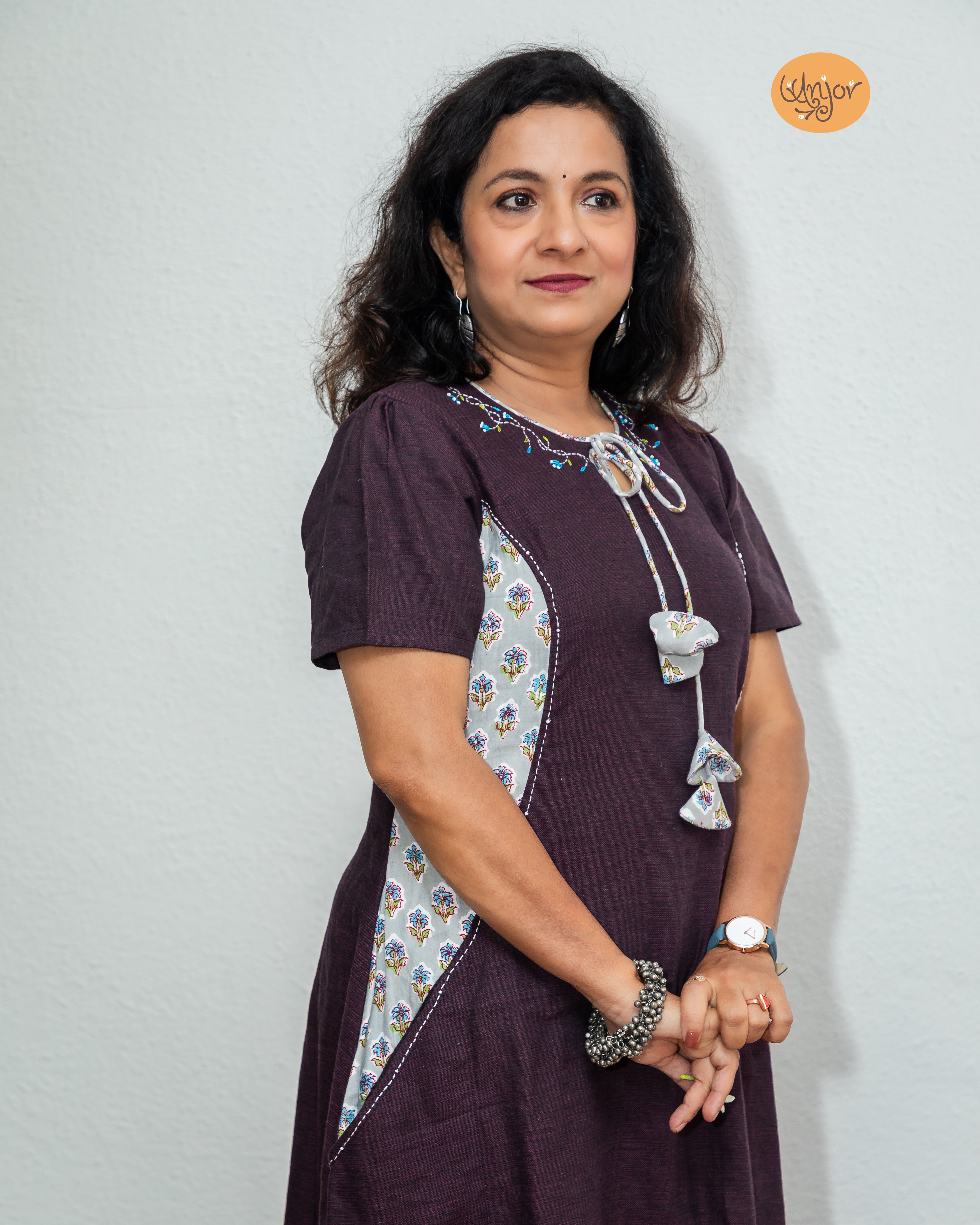 A- Line Patchwork Kurti