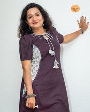 A- Line Patchwork Kurti