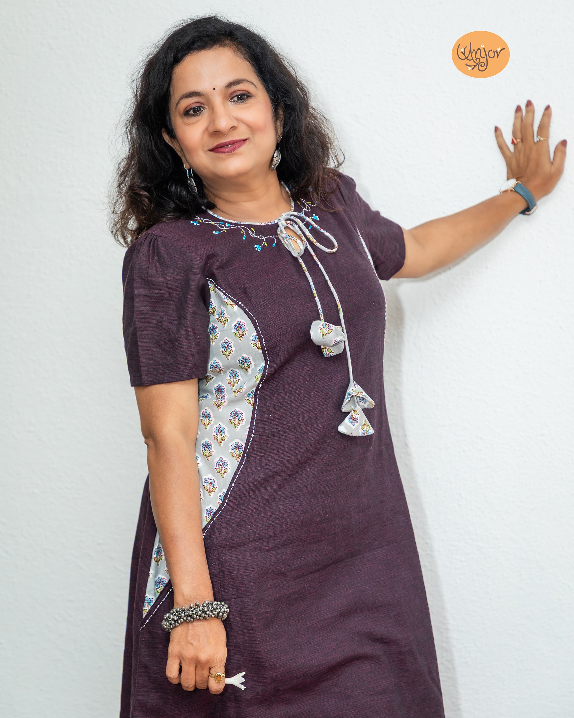 A- Line Patchwork Kurti
