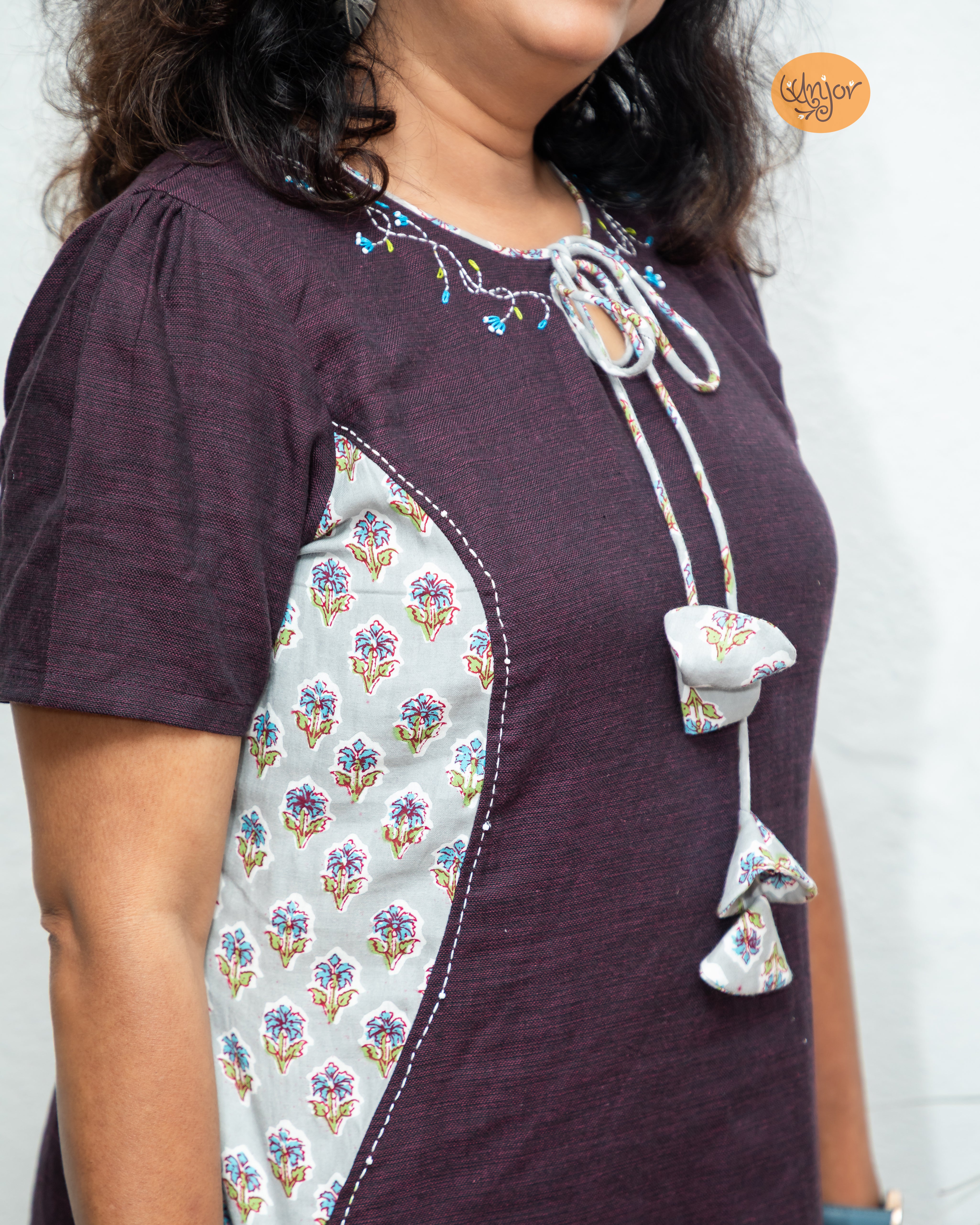 A- Line Patchwork Kurti