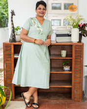 Cornus Florida flower A- line dress