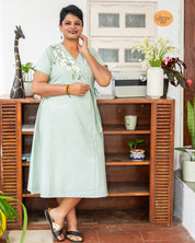Cornus Florida flower A- line dress