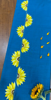 Long - Design Sunflower Kurti Material