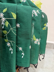 Jui Saree - Bottle Green