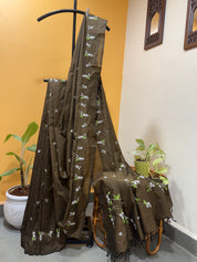 Jui Saree - Brown