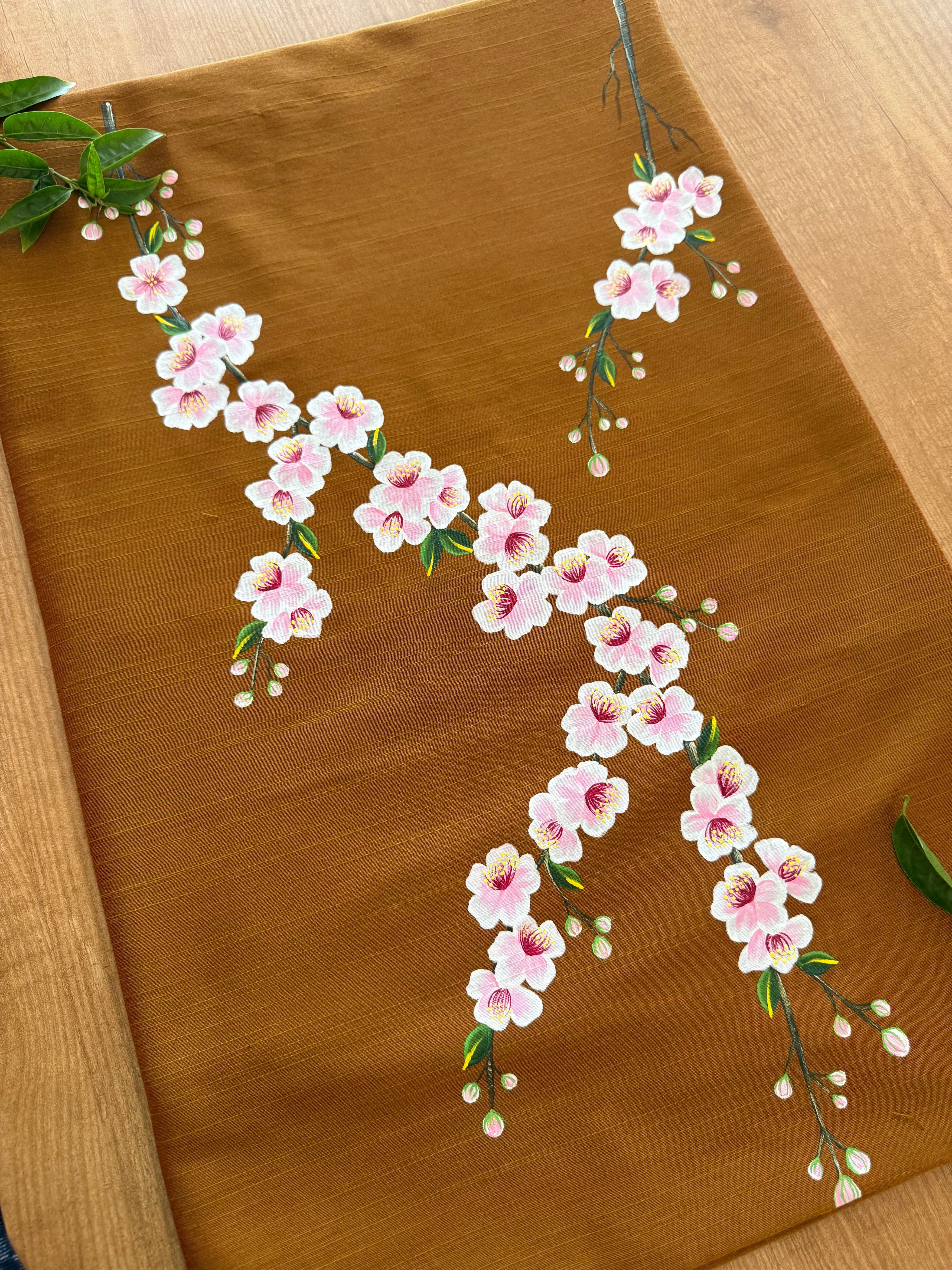 Cherry Blossom Kurti Material