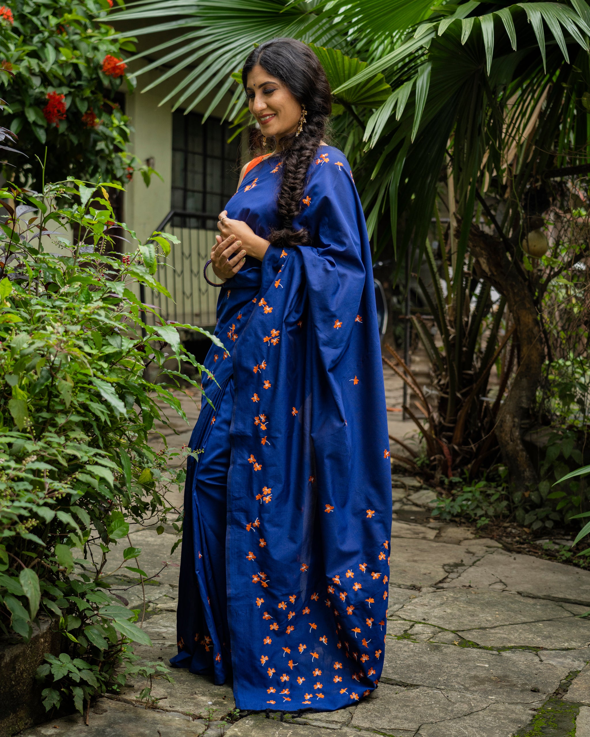 Aboli Color Aboli Saree - Royal Blue – Anjor by Janhavi