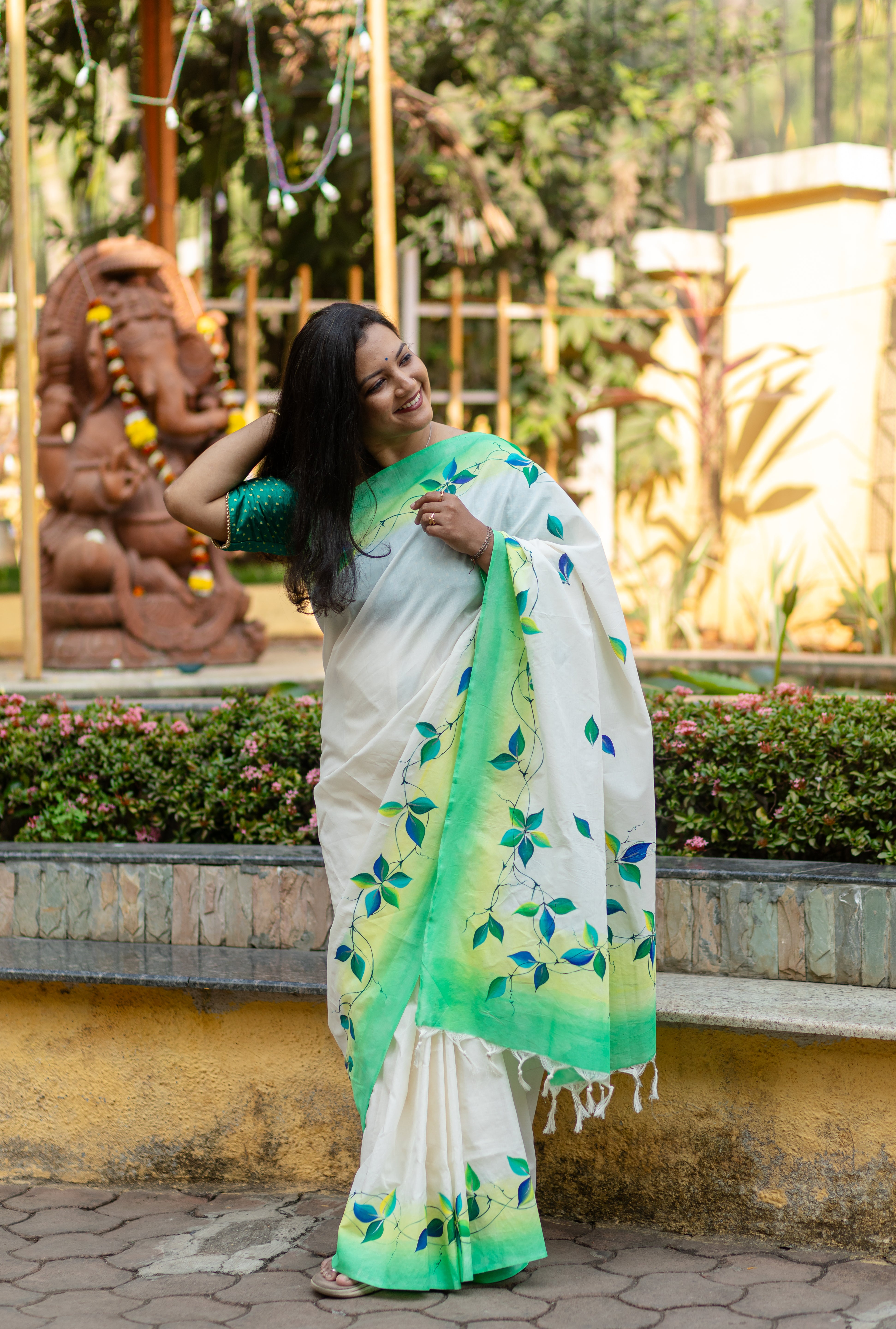 Ranga Parna Saree - Green