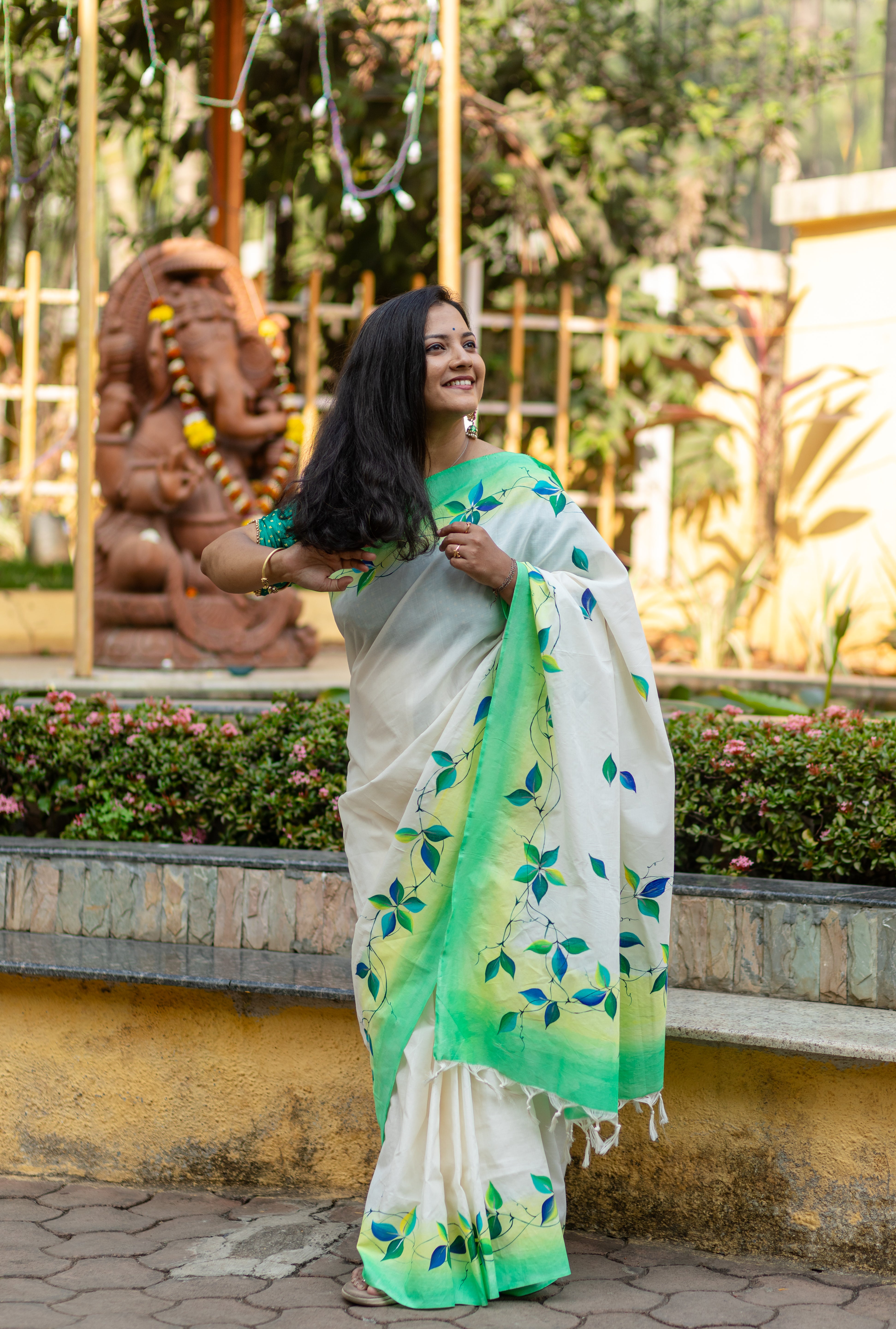 Ranga Parna Saree - Green