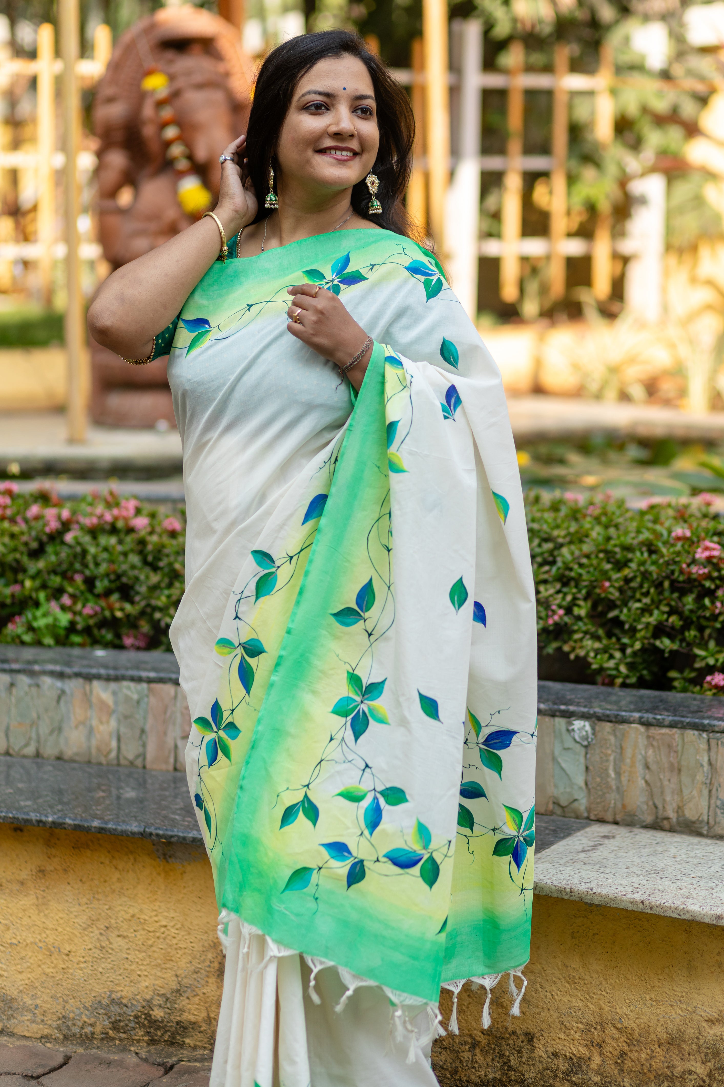 Ranga Parna Saree - Green