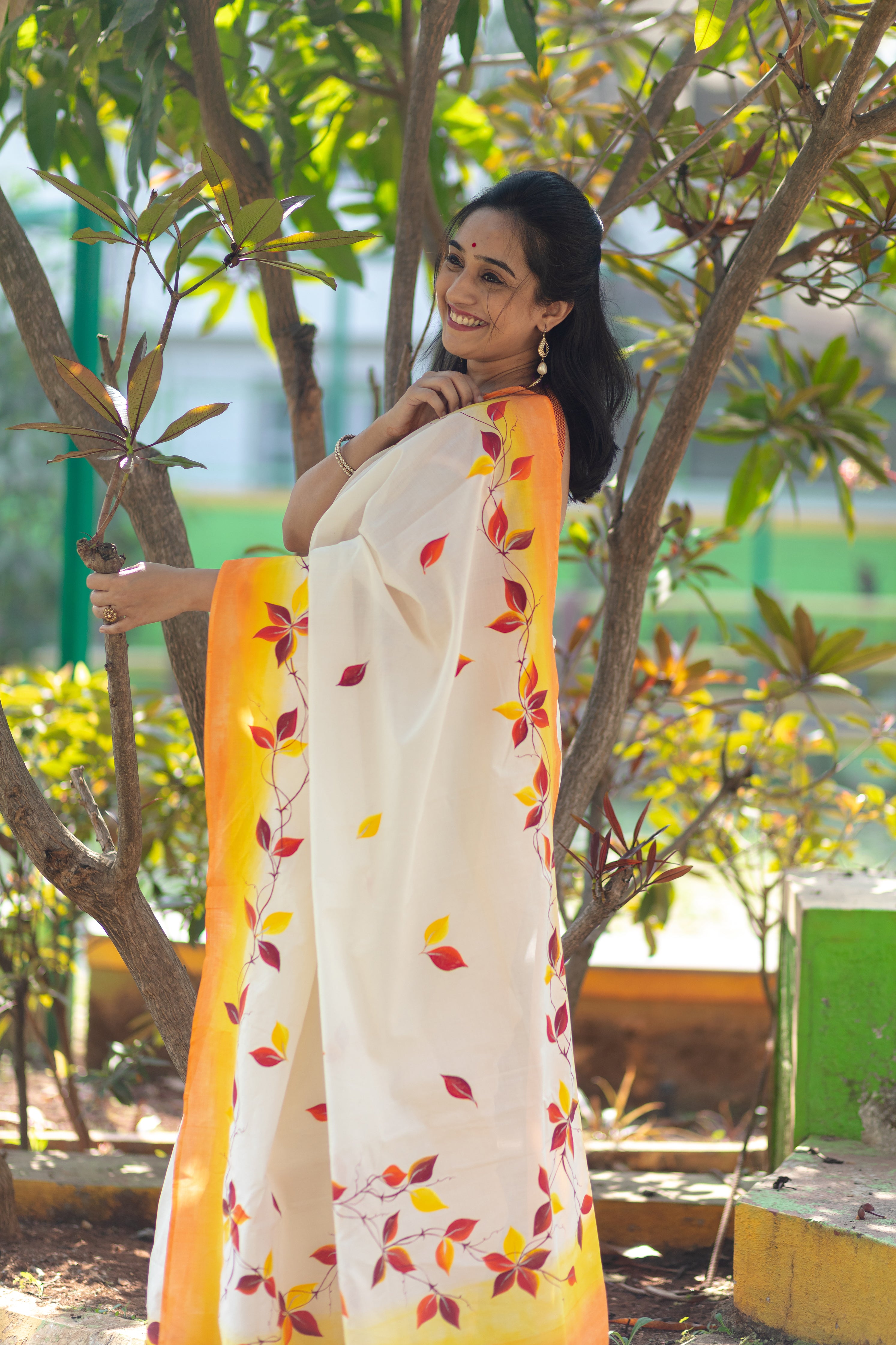 Ranga Parna Saree - Yellow