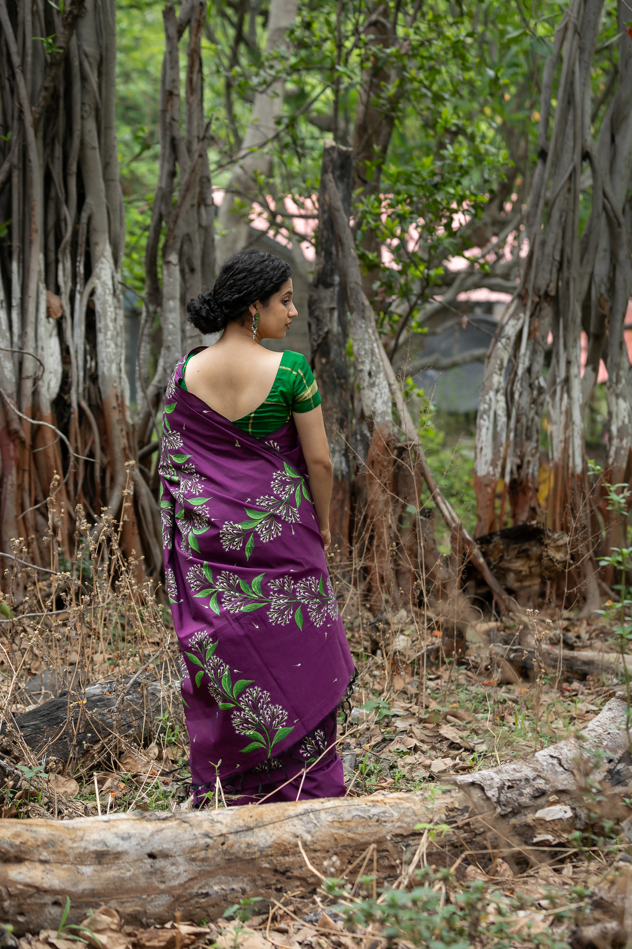 Ratarani Saree (English Name - Night-blooming Jasmine)