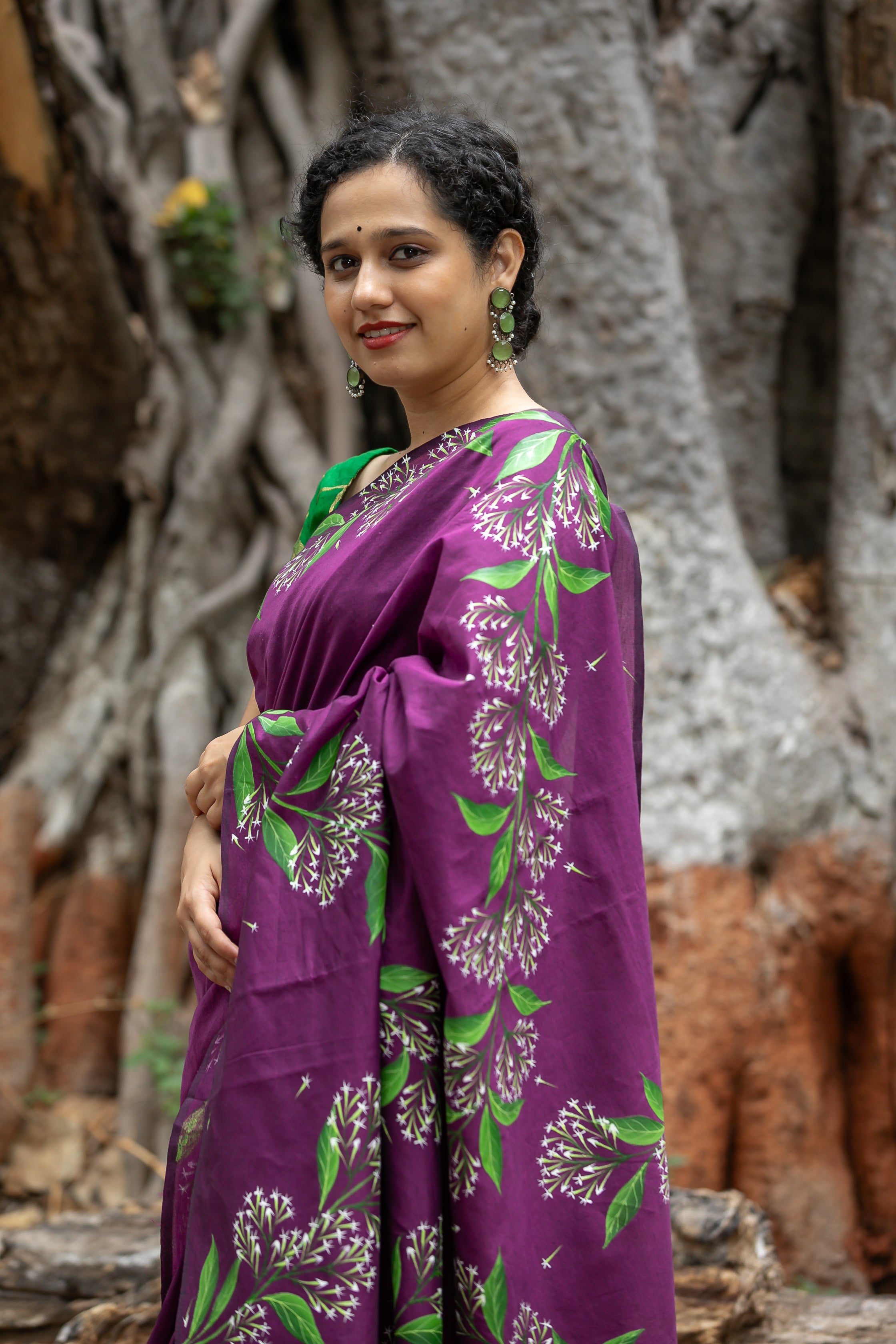 Ratarani Saree (English Name - Night-blooming Jasmine)