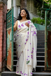 Tamhan Saree - White
