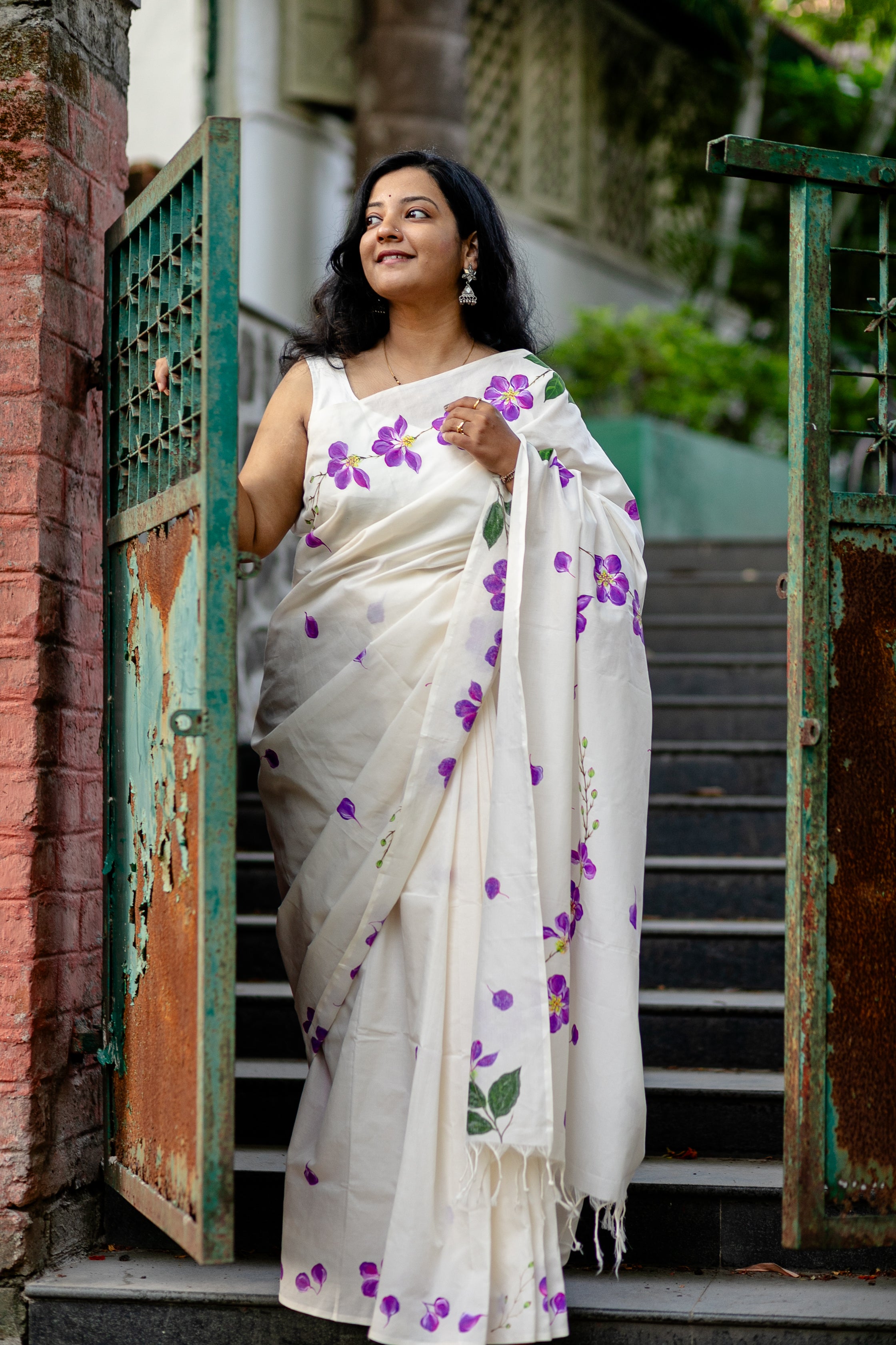 Tamhan Saree - White