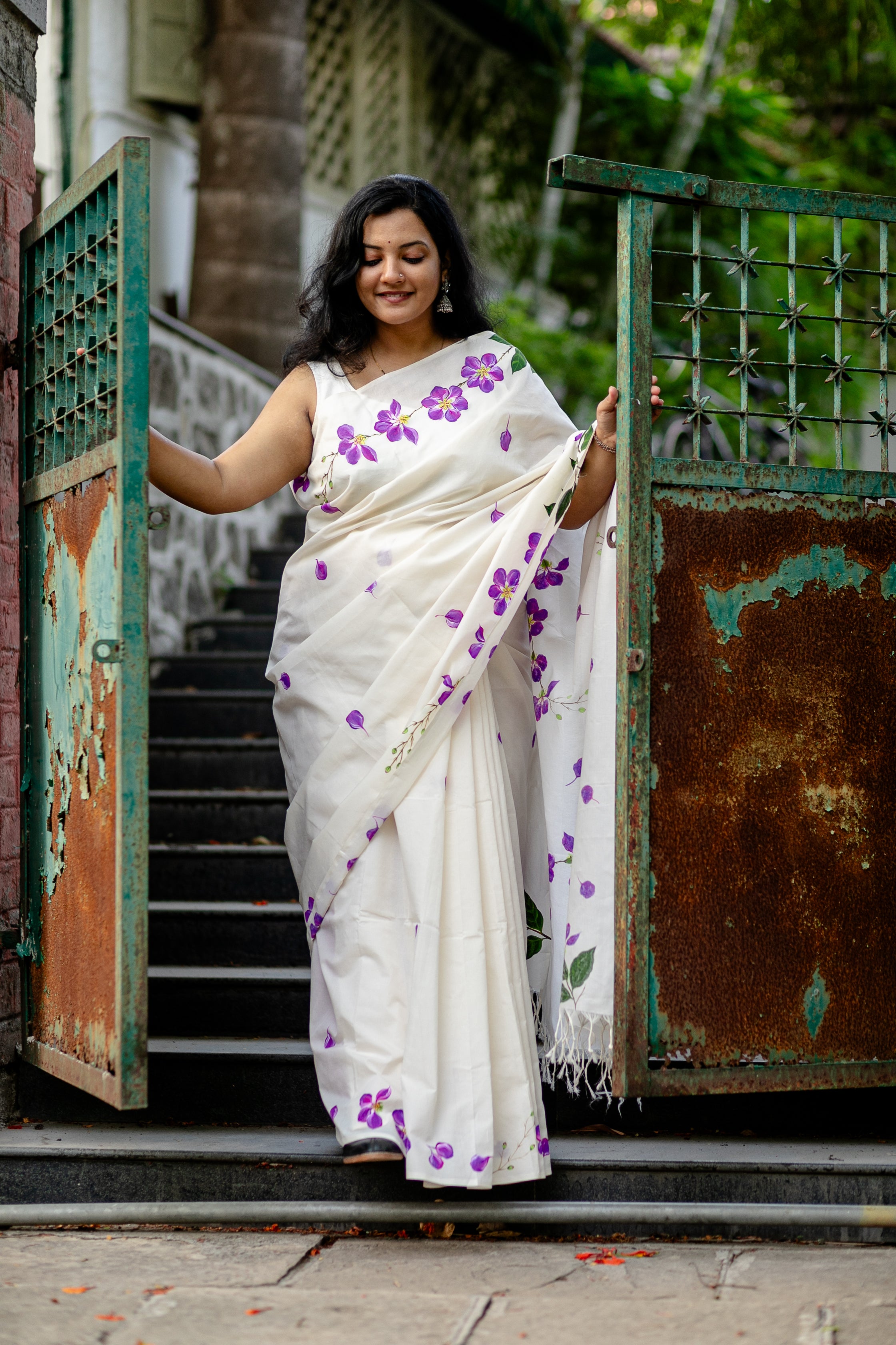 Tamhan Saree - White