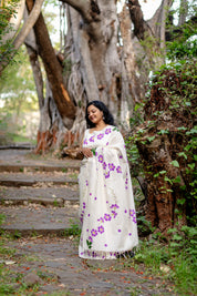 Tamhan Saree - White