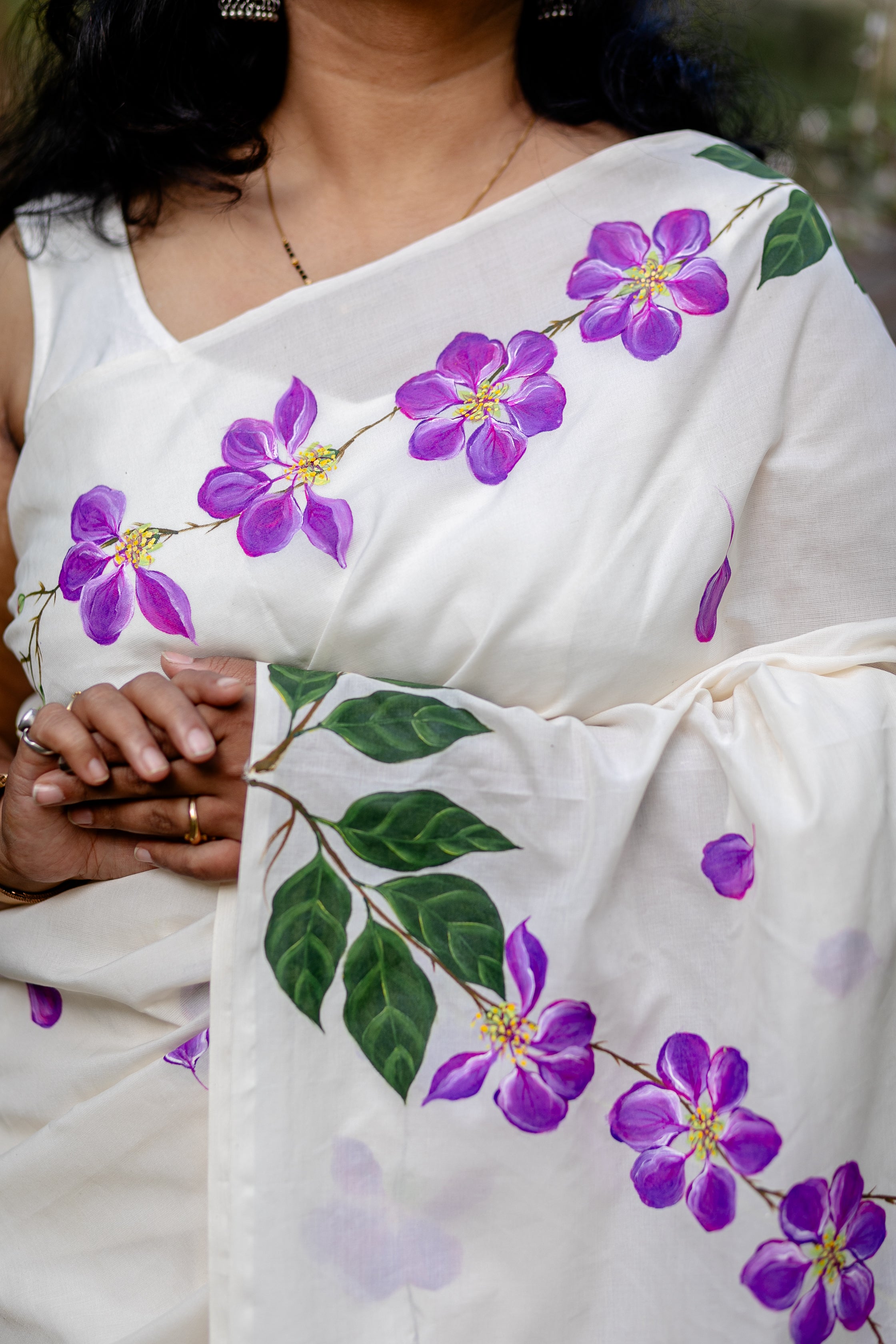 Tamhan Saree - White