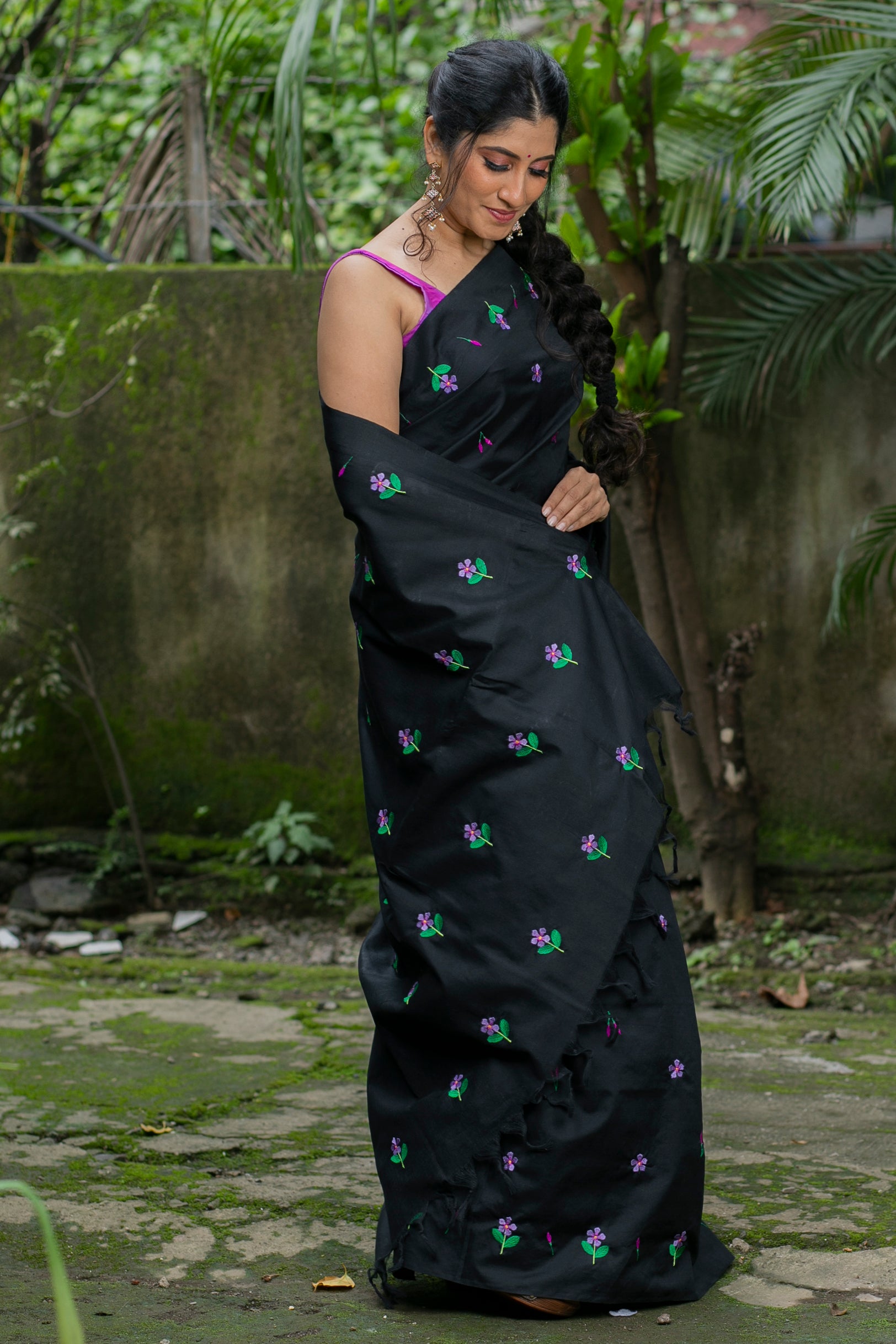 Sadafuli Saree - Black