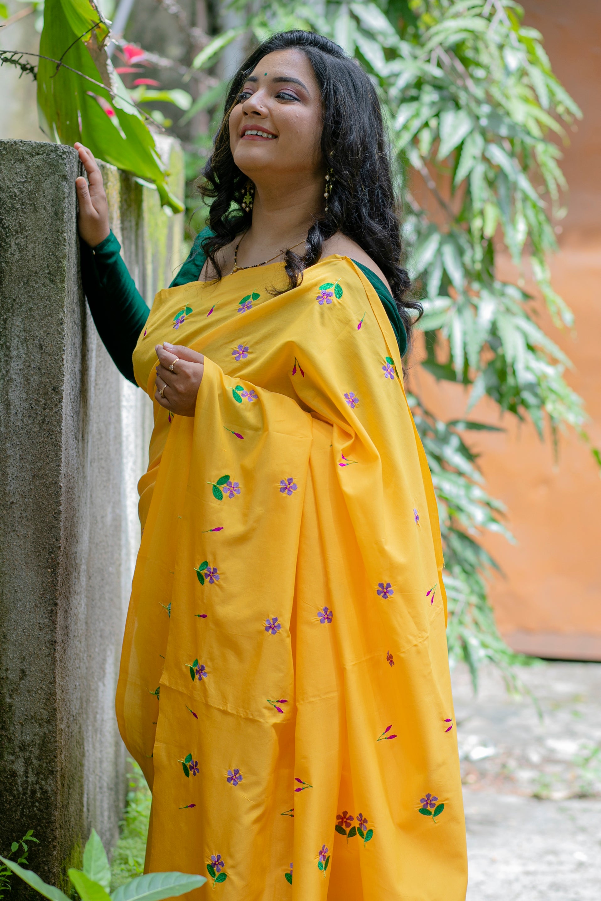 Sadafuli Saree - Turmeric Yellow