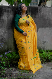 Sadafuli Saree - Turmeric Yellow