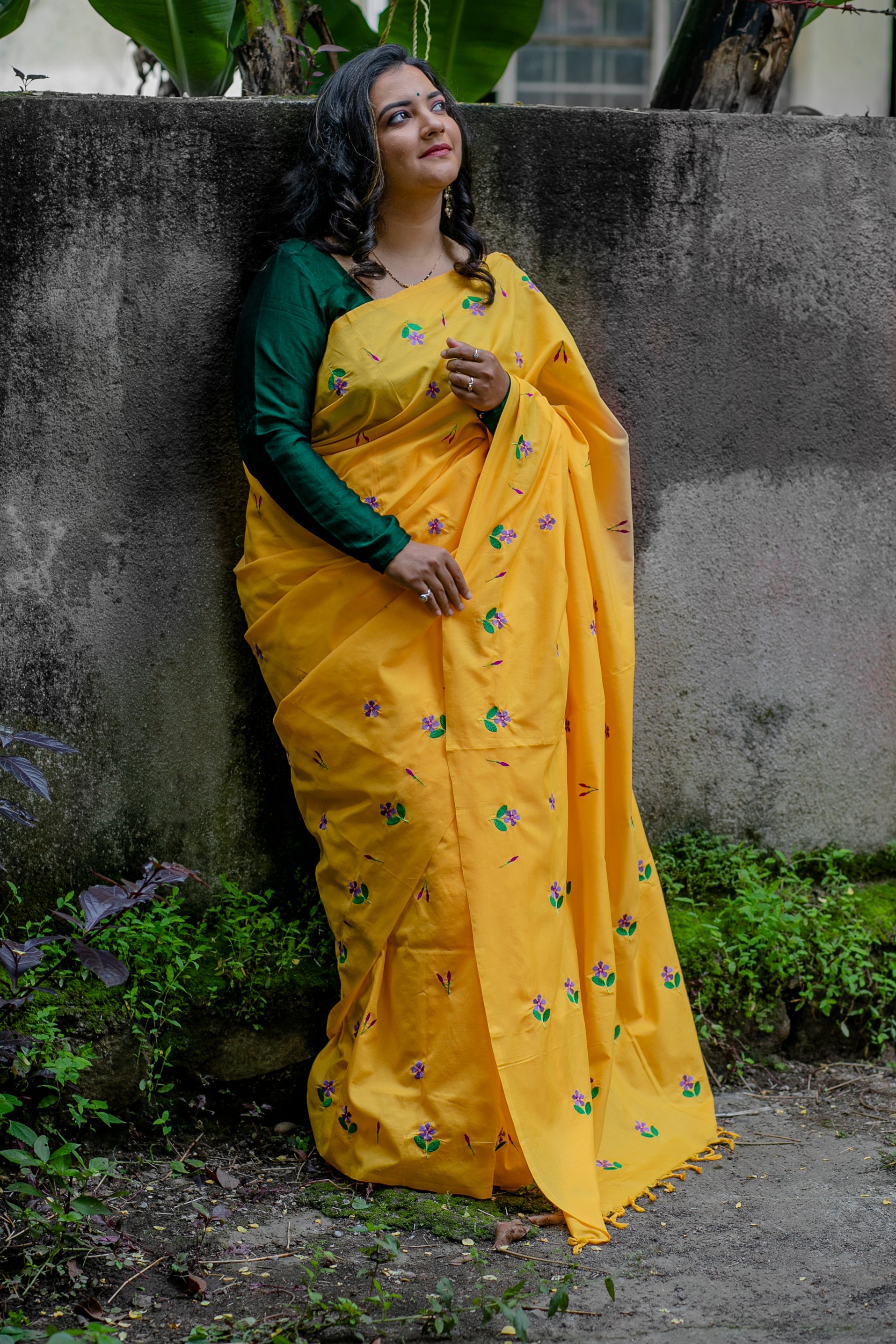 Sadafuli Saree - Turmeric Yellow