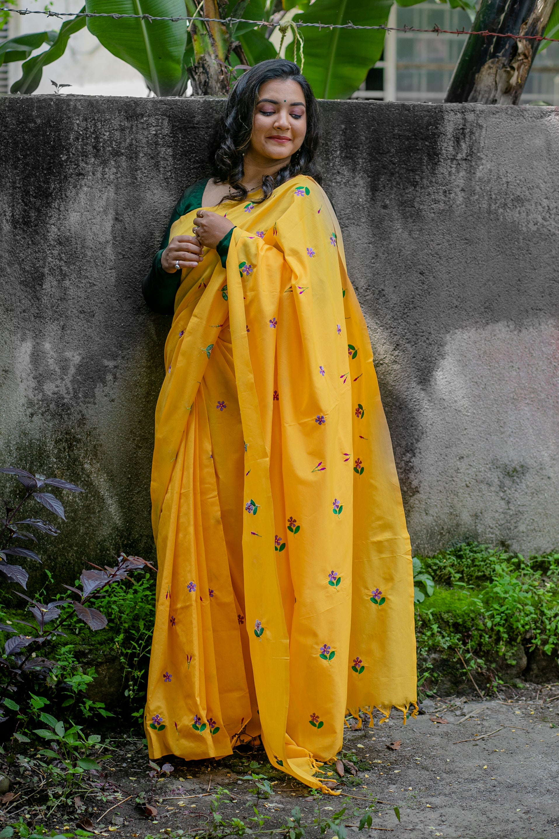 Sadafuli Saree - Turmeric Yellow