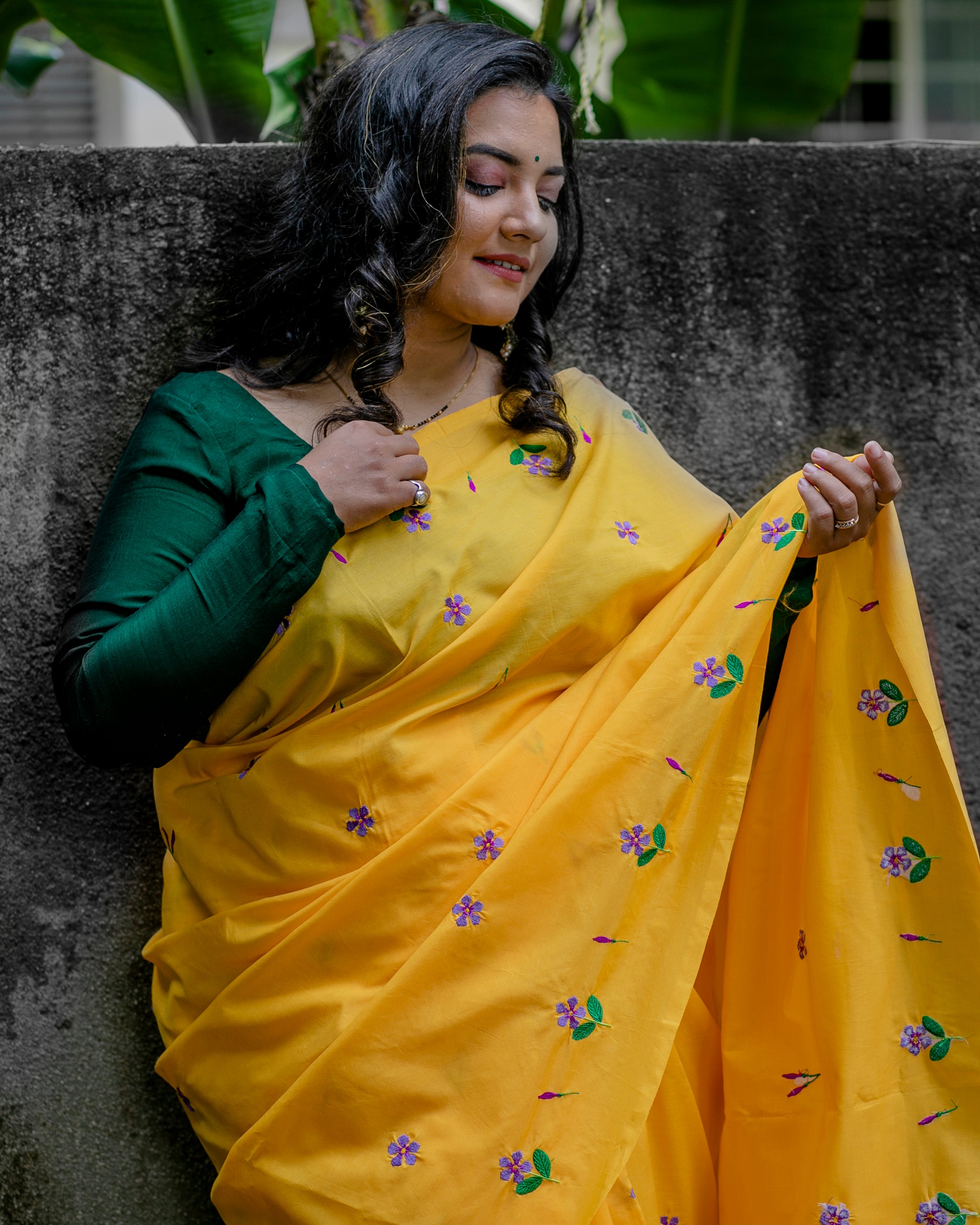 Sadafuli Saree - Turmeric Yellow