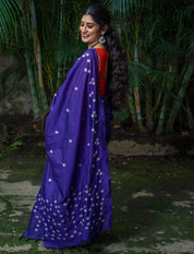 Parijaat Saree - Navy Blue