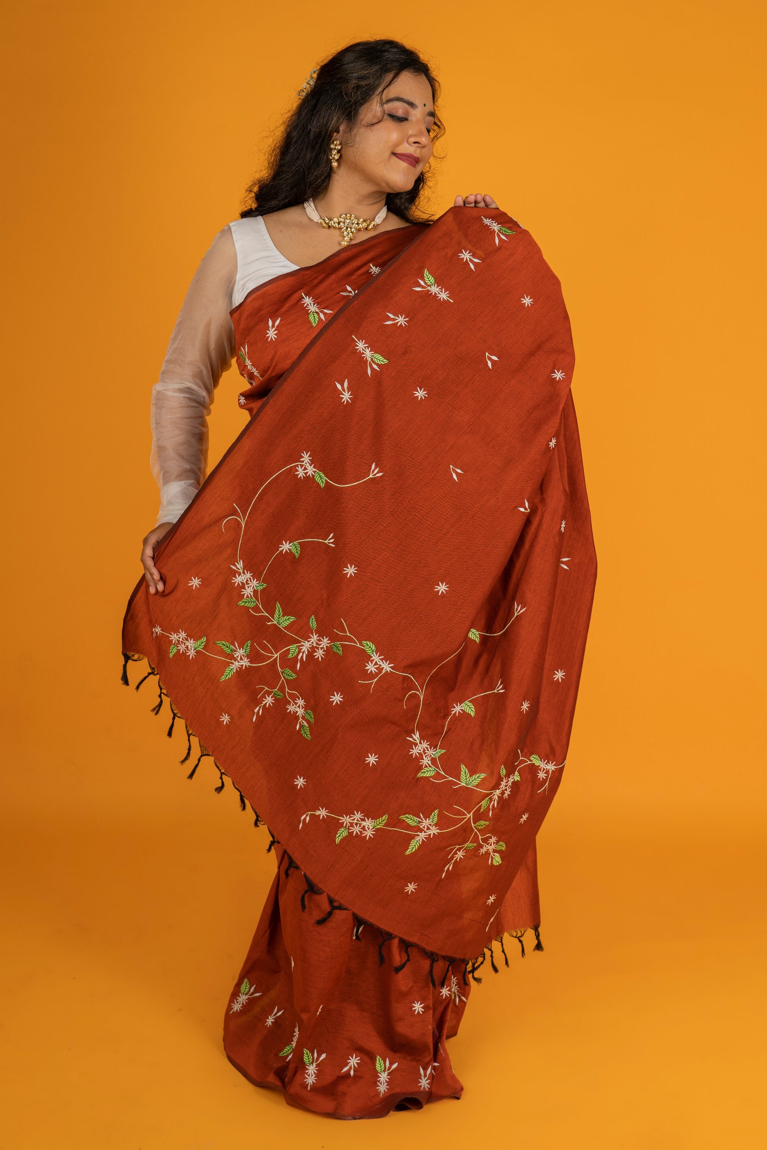 Jui Saree - Rust