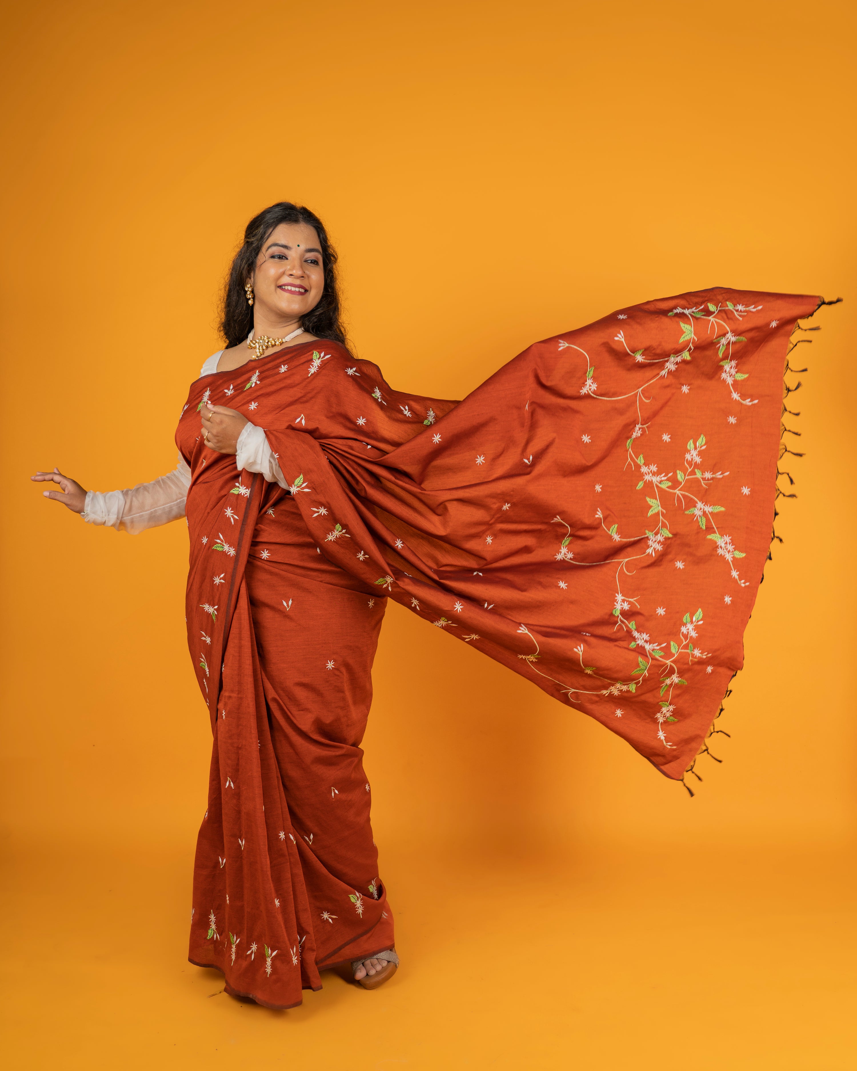 Jui Saree - Rust